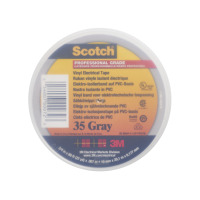 Banda electrică de codificare a culorilor scotch® vinil 35, gri, 19 mm x 20 m