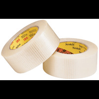 Banda de filament universal bidirecțional Scotch® 8959, transparent, 75 mm x 50 m, 0,15 mm