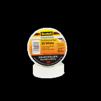 Banda electrică de codificare a culorilor scotch® vinil 35, alb, 19 mm x 20 m