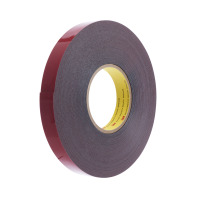 3M™ Acrylic Foam Tape GTE6208F, Gray, 0.8 mm, 1180 mm x 66 m