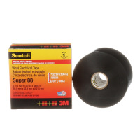 Banda electrică de vinil Scotch® Super 88, negru, 50 mm x 33 m