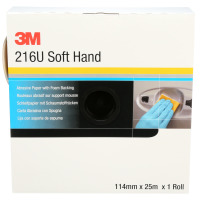 3M ™ Roll Abrasiv cu mână moale 216U, 114 mm x 25 m, p360, 51241