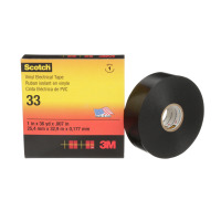 Banda electrică de vinil Scotch® 33, negru, 25 mm x 33 m