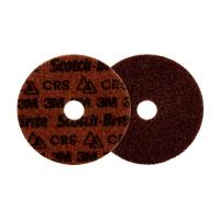 Scotch-Brite ™ Precision Suprafață de condiționare a suprafeței, PN-DH, grosier, 125 mm x 22,23 mm, 25 pe interior, 100 pe caz