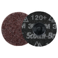 Scotch-Brite ™ ROLOC ™ Precision Heavy Duty Suprafață Disc, HD-DR, 120+ grosier, TR, 76 mm, 25/cutia, 100 EA/CAZĂ